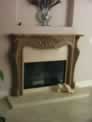 French Design Faux Stone Finish Fireplace